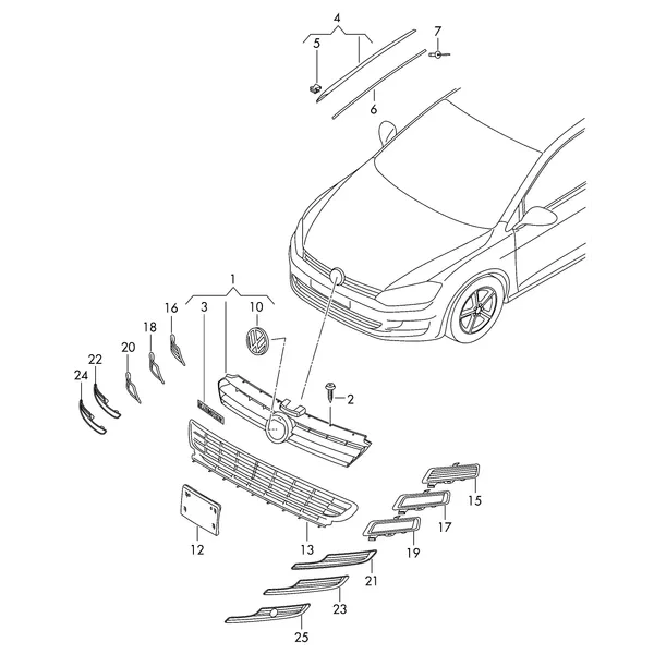 Решётка радиатора Решётка воздухозаборника