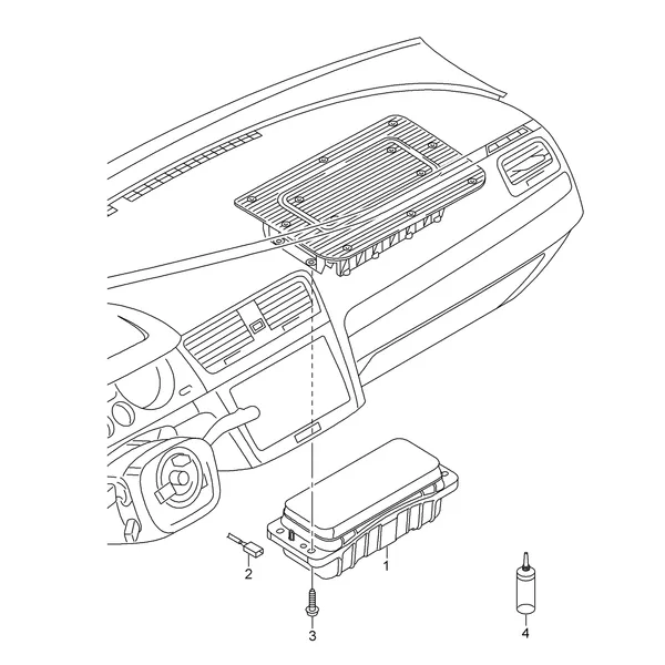 Модуль подушки безопасности (сторона переднего пассажира)