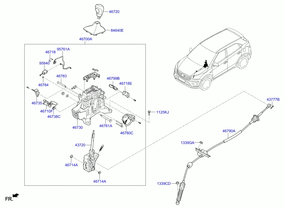 SHIFT LEVER CONTROL (ATM)