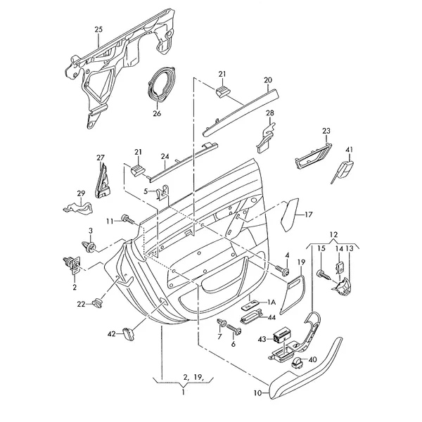 Обшивки дверей
