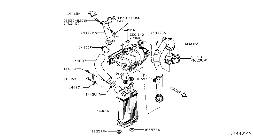 Турбонагнетатель; INTERCOOLER & PIPING