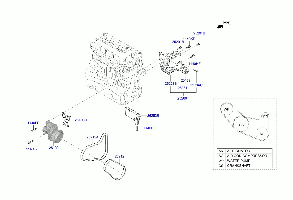 насос охлаждающей жидкости