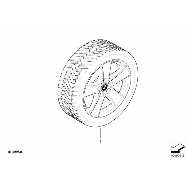 Колесо в сб.зим.звездообр.сп.209 - 18"