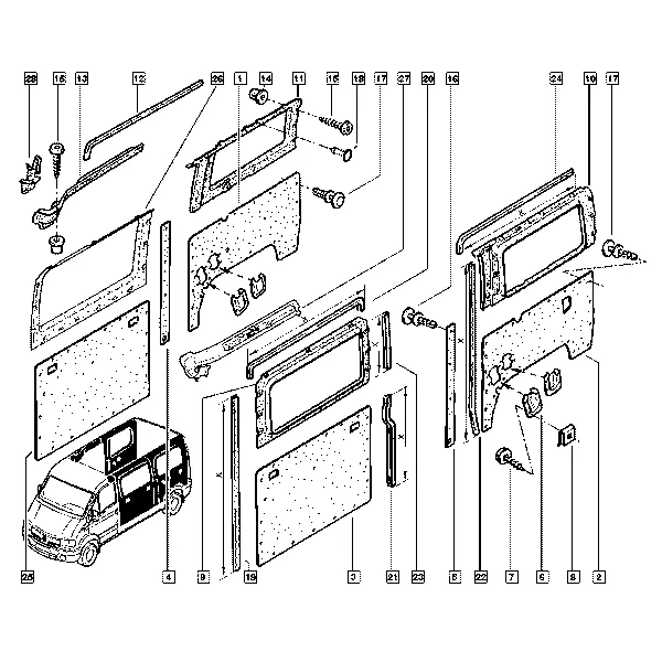 Внутренняя обивка кузова