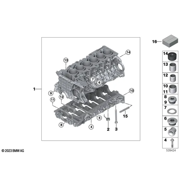 Блок-картер двигателя