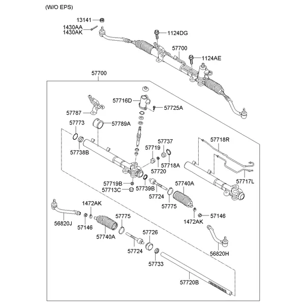 POWER STEERING GEAR BOX; 1