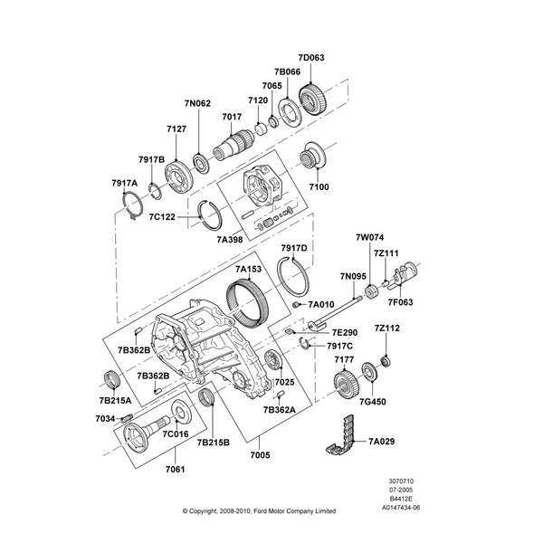 10A - Transfer Drive Components, 4X4 2 Speed Transfer Case With Tod, FRONT; 19/JUL/2005-16/DEC/2010