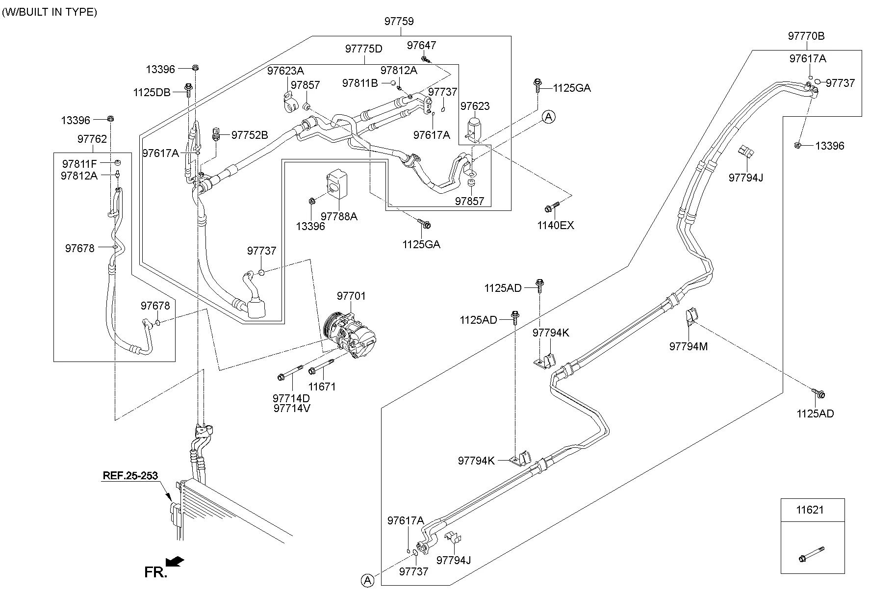 AIRCON SYSTEM-COOLER LINE; 1