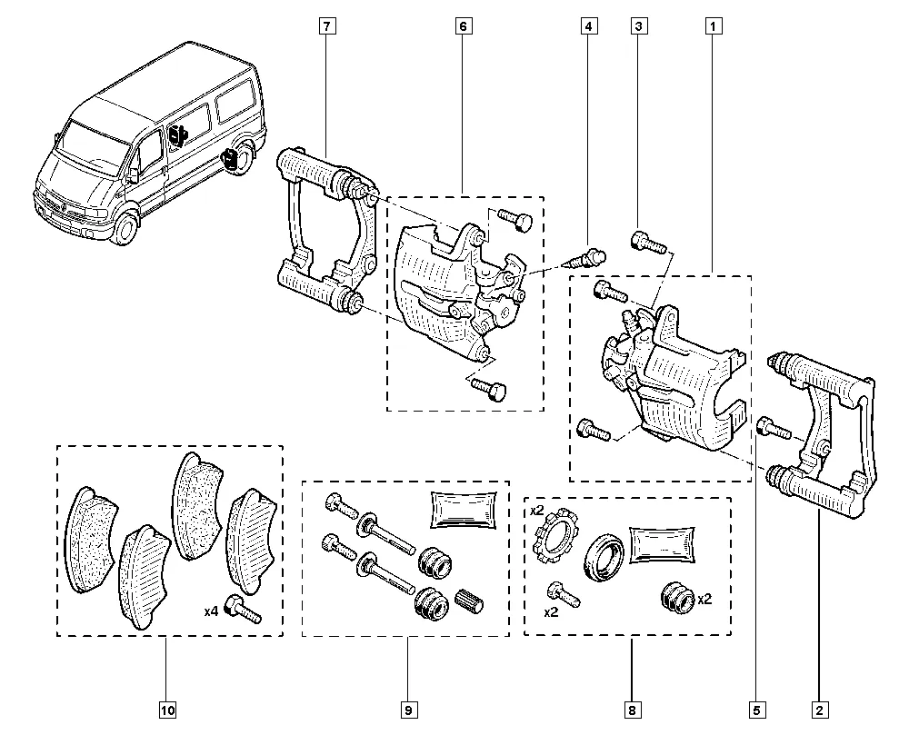 Плавающая скоба тормозного механизма
