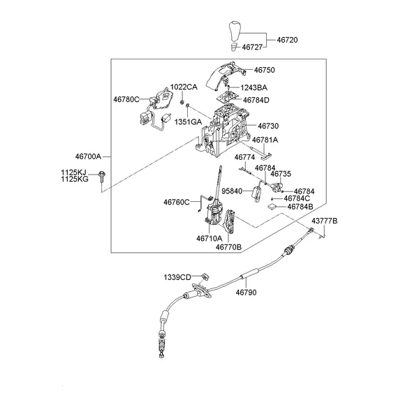 SHIFT LEVER CONTROL (ATM)