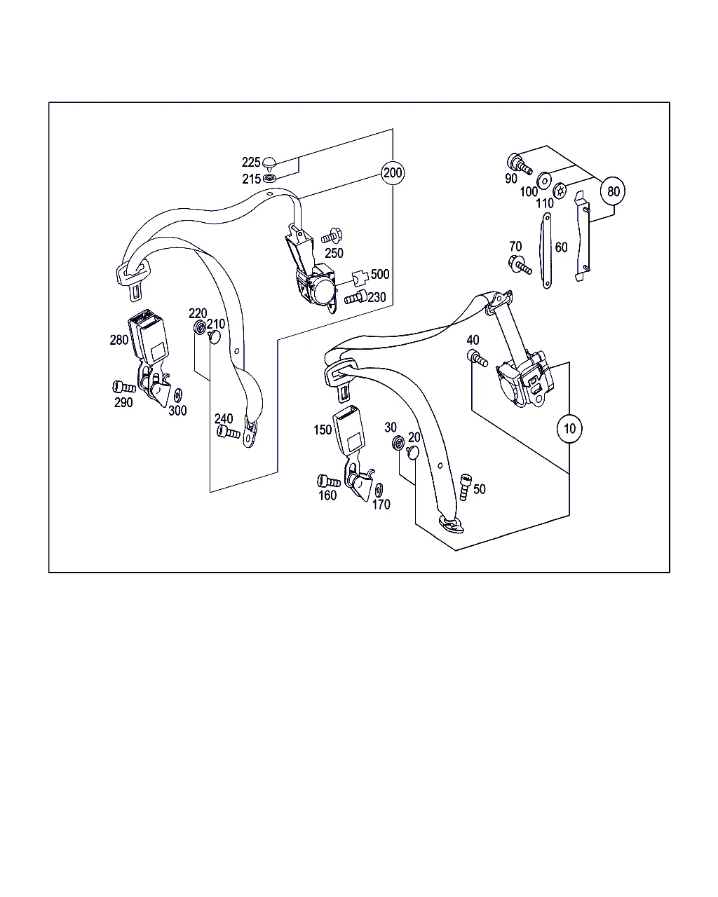 РЕМЕНЬ БЕЗОПАСНОСТИ ЗАДНЕГО СИДЕНЬЯ