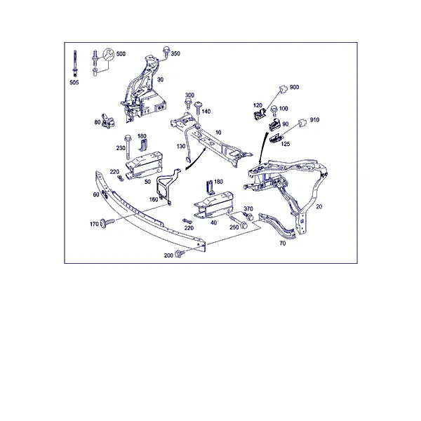 ПЕРЕД. ЭЛЕМ. ЖЕСТКОСТИ И ОПОРА РАДИАТОРА