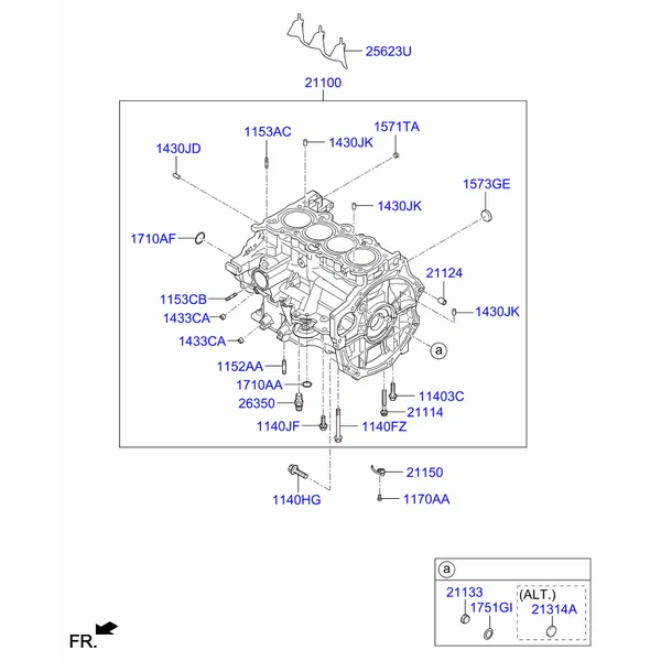 блок цилиндров в сборе