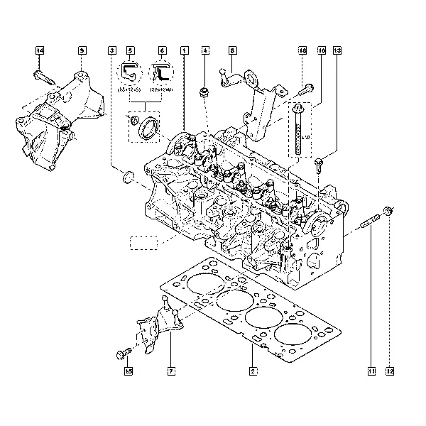 Крышка клапанного механизма - Головка блока цилиндров