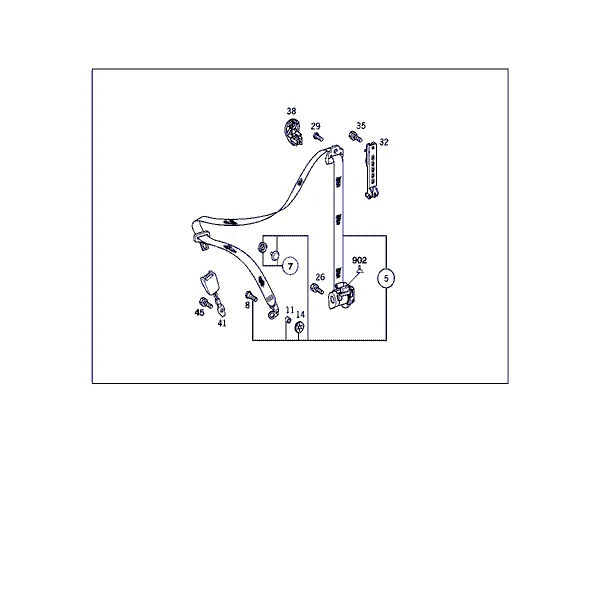 РЕМЕНЬ БЕЗОПАСНОСТИ СИДЕНЬЯ ВОДИТЕЛЯ
