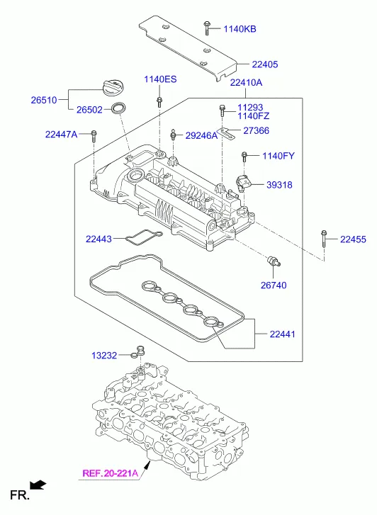 Крышка головки цилиндров