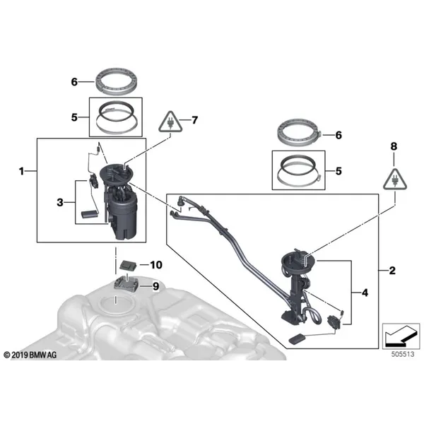 Топливный насос/датчик уровня наполнения