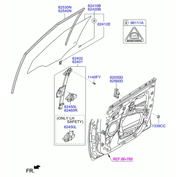 регулятор стекла двери передней и стекло