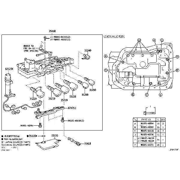 VALVE BODY & OIL STRAINER (ATM)