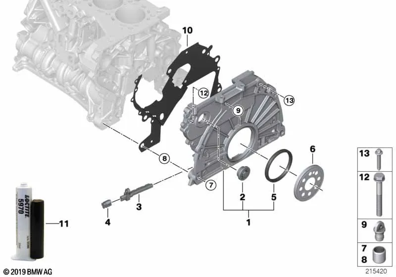 Корпус блока ГРМ