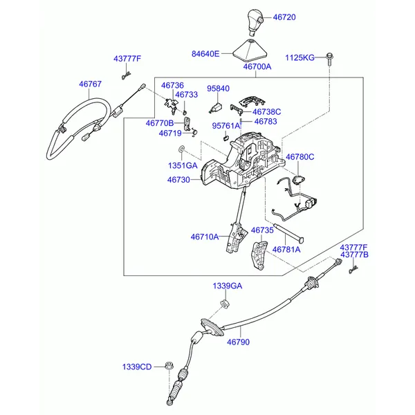 SHIFT LEVER CONTROL (ATM)