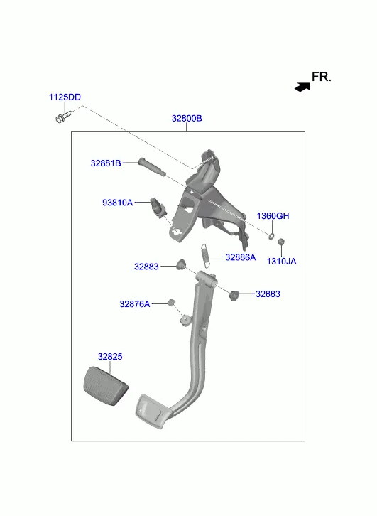 педаль тормоза и сцепления