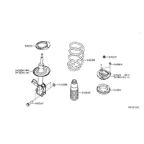 Передняя подвеска; STRUT