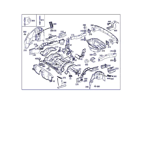 ПОЛ ЗАДН. ЧАСТИ КУЗОВА