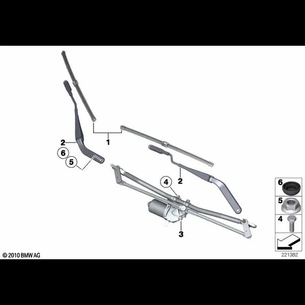 Рычаг стеклоочист./щетка стеклоочист.