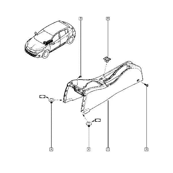 Крепление для автомагнитолы - Консоль