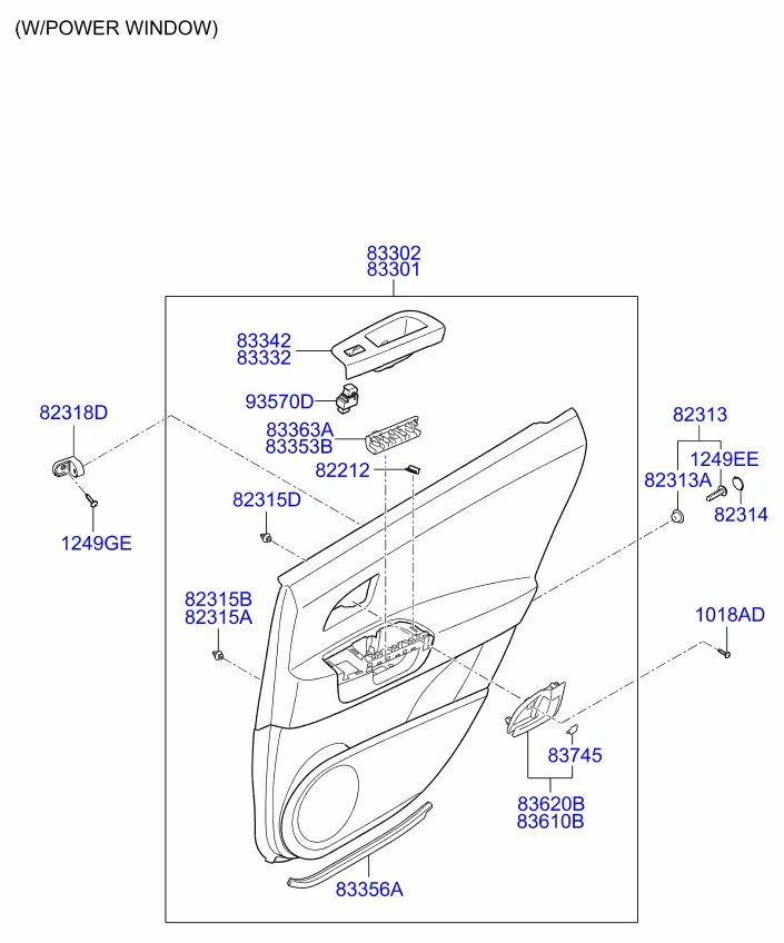 Облицовка задней двери