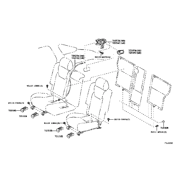 REAR SEAT & SEAT TRACK