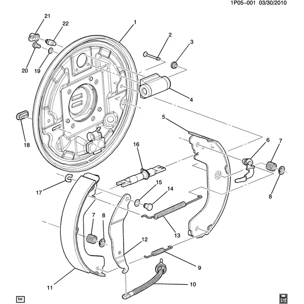 BRAKE ASM/REAR DRUM (DRUM BRAKE J93)