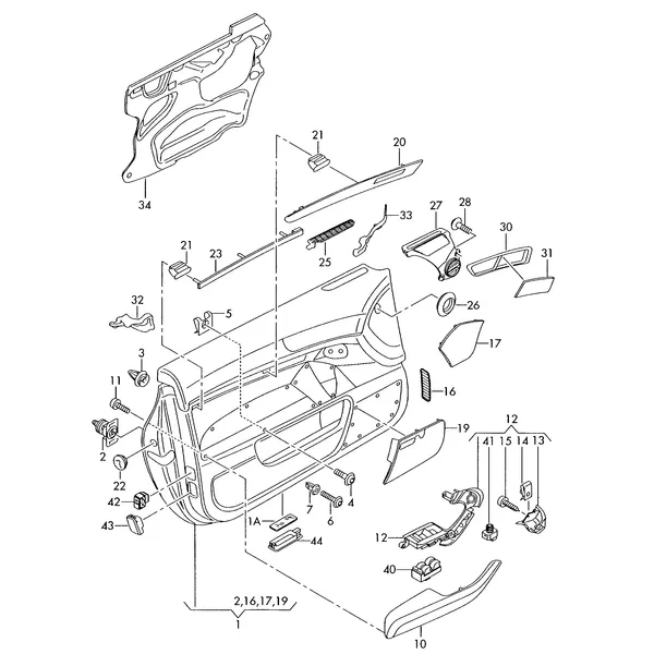 Обшивки дверей F 4F-5-028 001>>* при необходимости доработать