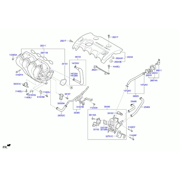 коллектор выпускной двигателя