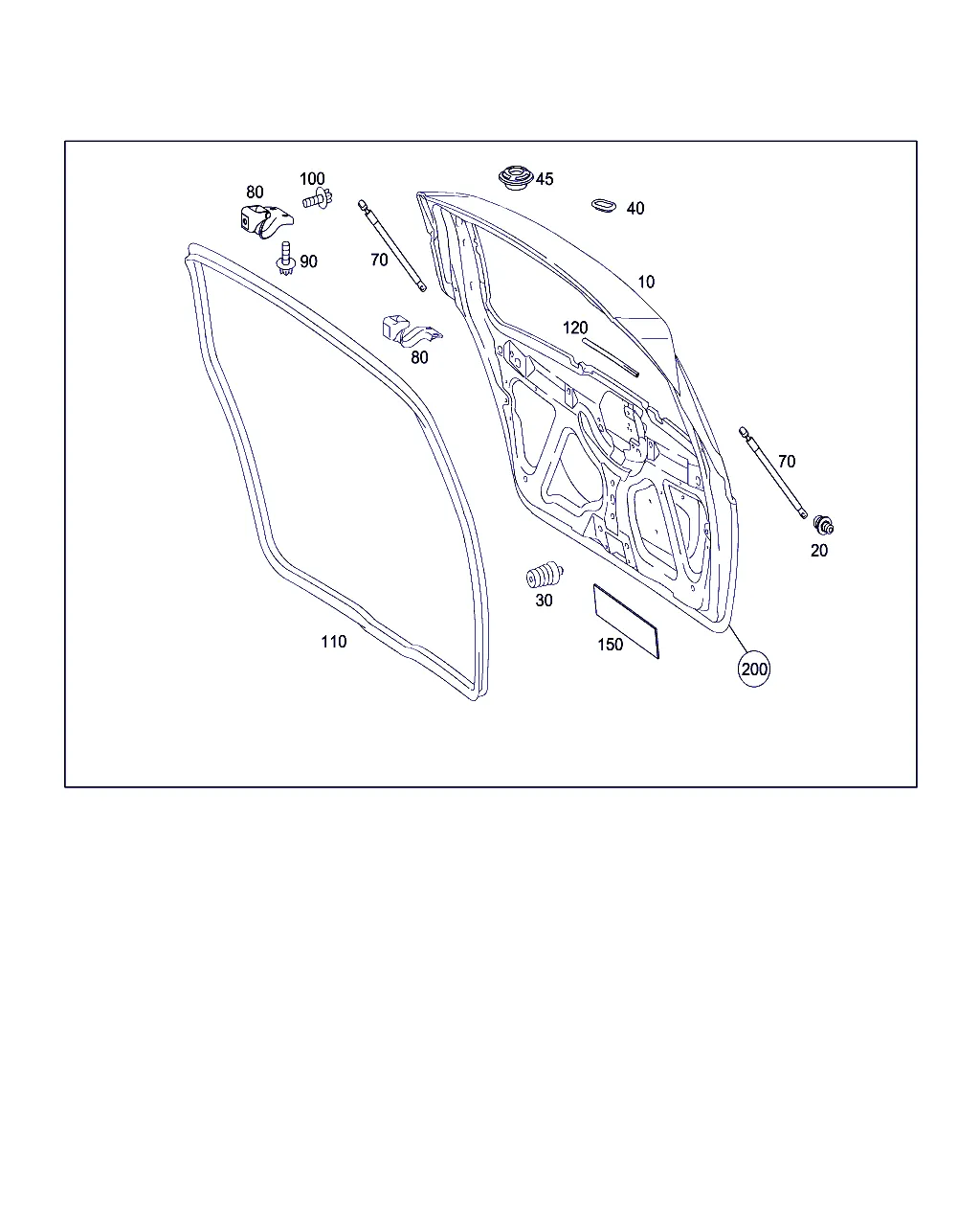 ДВЕРЬ БАГАЖНОГО ОТДЕЛЕНИЯ