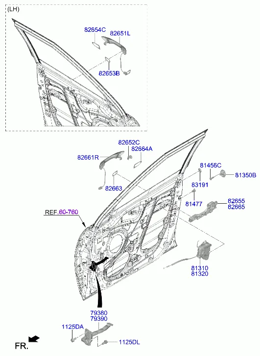 замок передней двери