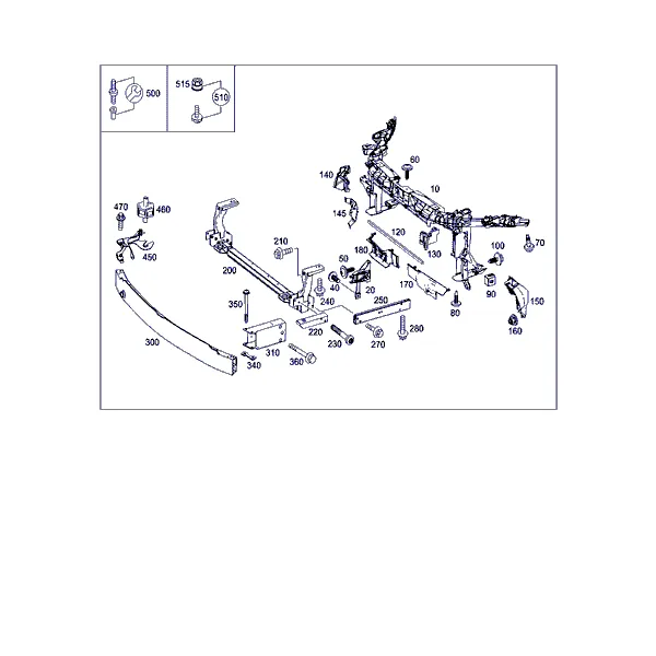 ПЕРЕД. ЭЛЕМ. ЖЕСТКОСТИ И ОПОРА РАДИАТОРА