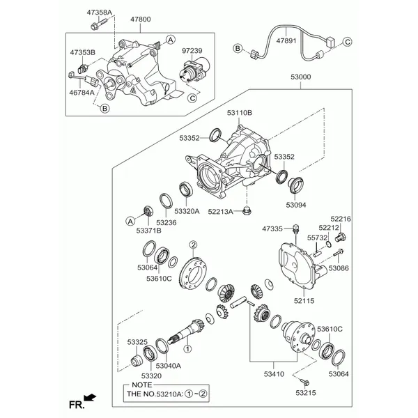 Чашка заднего дифференциала