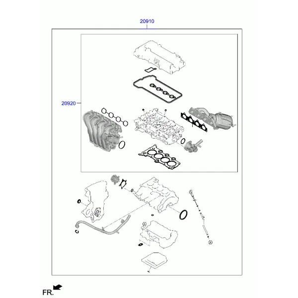 набор прокладок двигателя