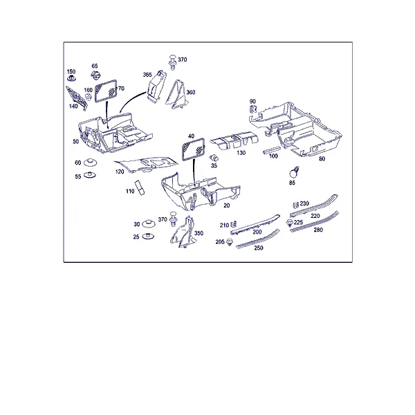 ОБЛИЦОВКА СТОЙКИ ПЕРЕДН. СТЕНКИ, НАСТИЛ ПОЛА И ОПОРА ДЛЯ НОГ