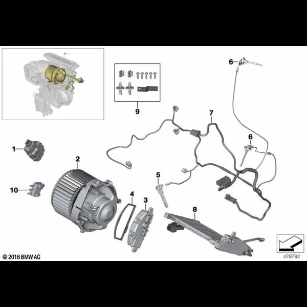 Электр.детали отопителя/кондиционера