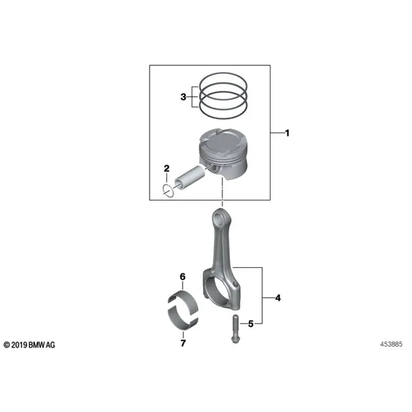 Кривош.-шатунный мех. - шатун/поршень