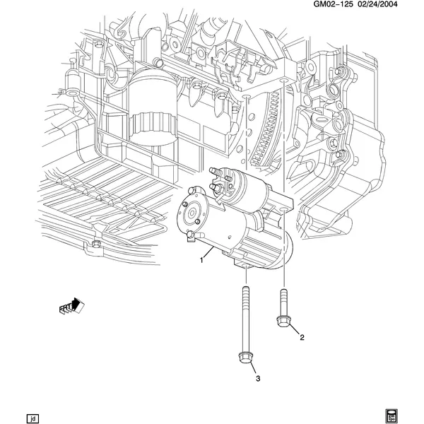 STARTER MOTOR MOUNTING (LNJ/3.4F)