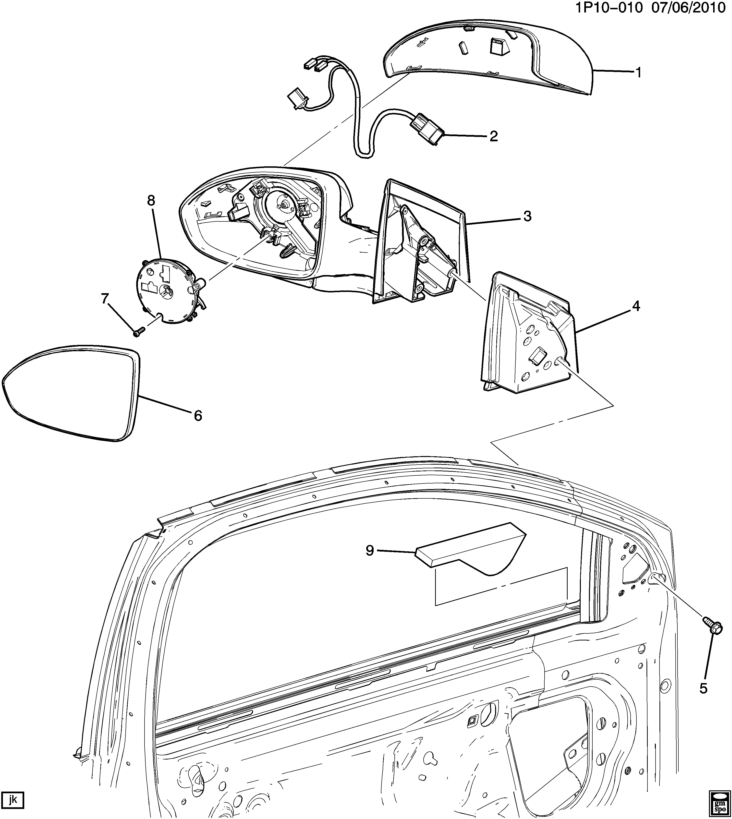 MIRROR/REAR VIEW (ELECTRIC DWE,DWY)