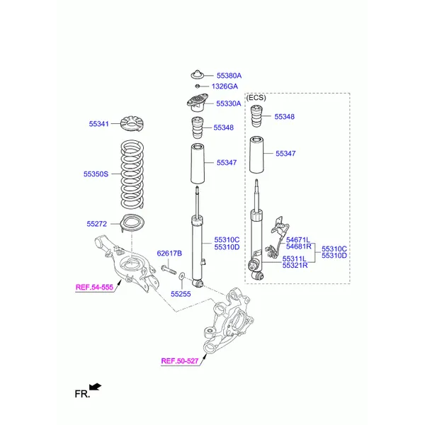 REAR SPRING & STRUT