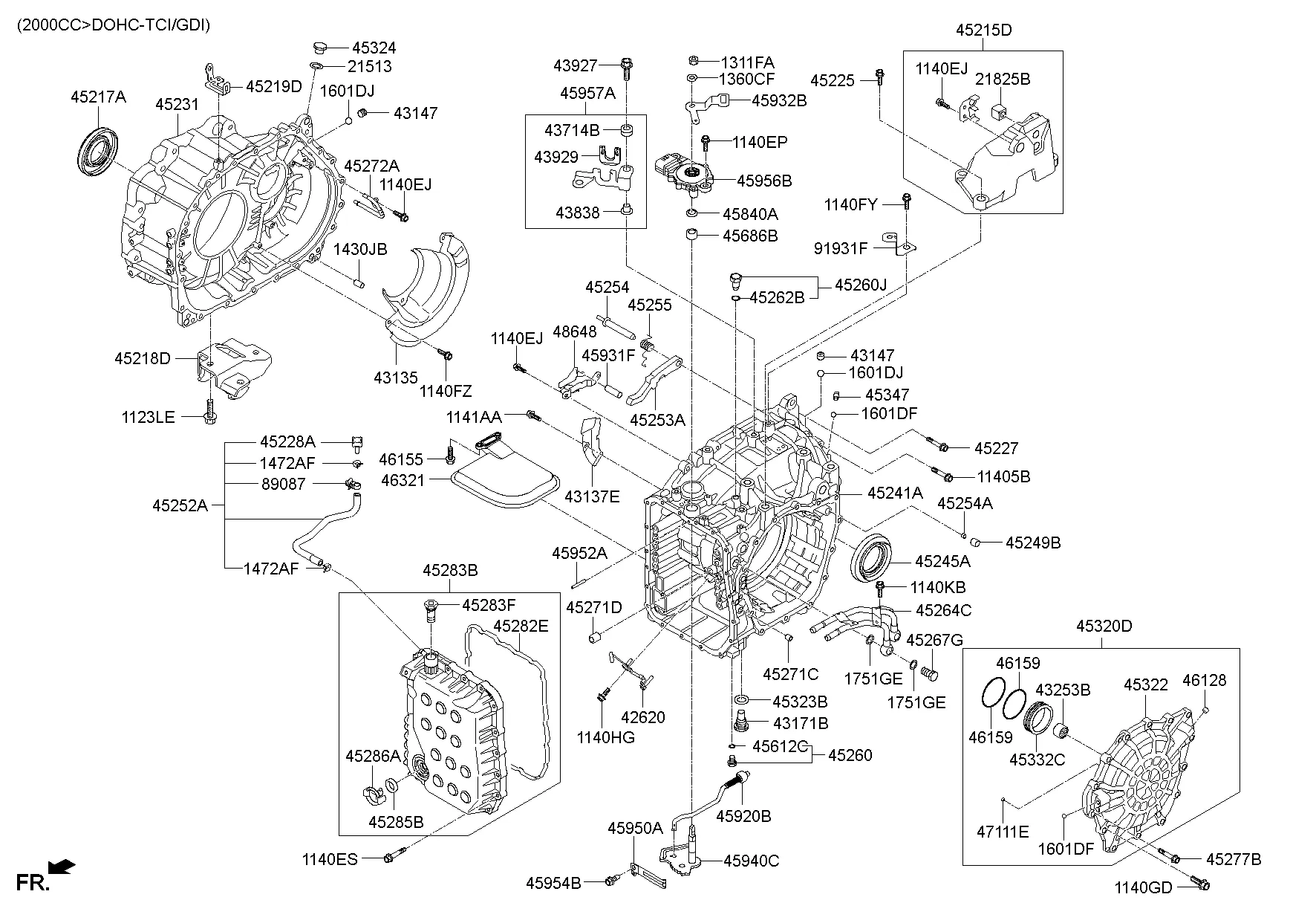 AUTO TRANSMISSION CASE; 2