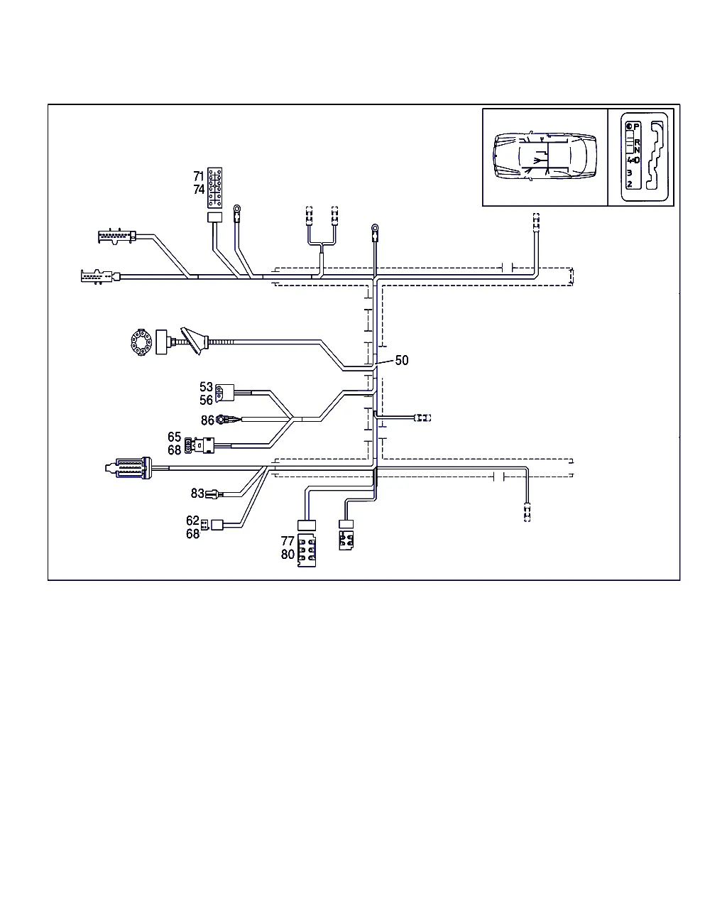 Электропроводка коробки передач
