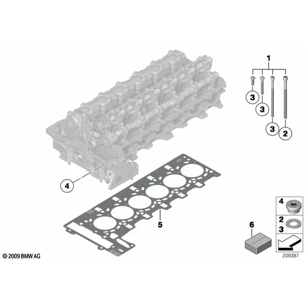 Головка блока цилиндров-доп.элементы