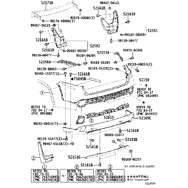 REAR BUMPER & BUMPER STAY